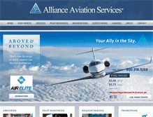 Tablet Screenshot of allianceaviationservices.com